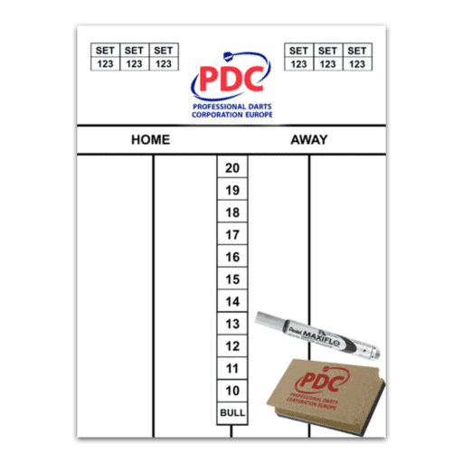 PDC Whiteboard Scoreset